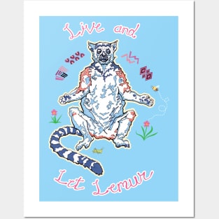 Live and Let Lemur Posters and Art